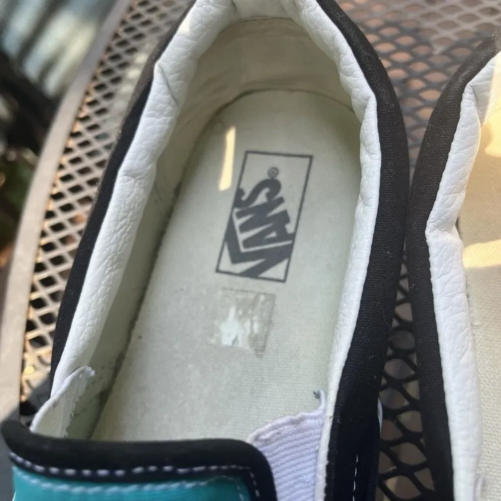 Vans Slip-On Desert Vibes Teal Southwestern Design Shoes Men’s 13 Aztec